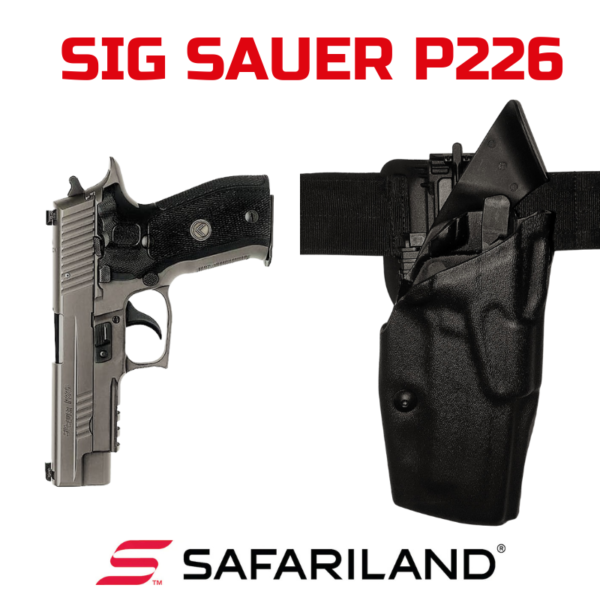 Safariland Sig Sauer P226 Holster-Set mit QUBL, ALS, Schwarz,