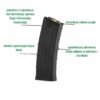 Lancer Systems Black magazine - 30 rounds to 5.56 mm kbs L5 AWM