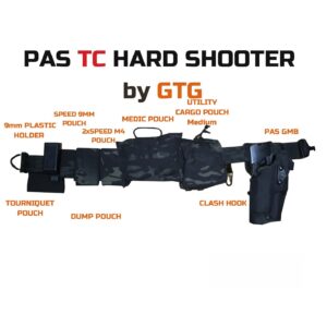 PAS TC HARD SHOOTER by GTG MULTICAM BLACK