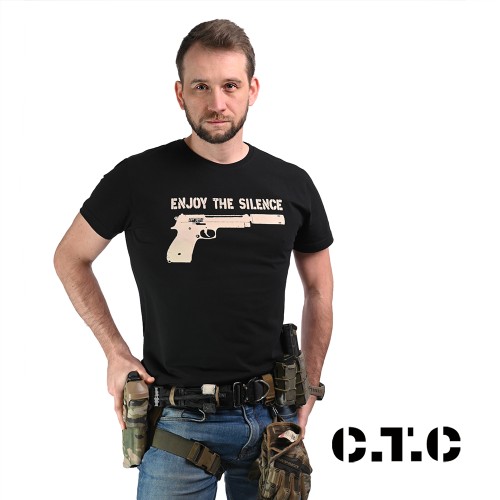 Koszulka męska C.T.C "ENJOY" czarna