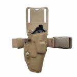 ZESTAW SAFARILAND PROSHOP 12 KABURA 6378USN DO GLOCKA 17, QLS/LEG STRAP, COYOTE