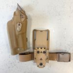 SAFARILAND ZESTAW PROSHOP 11 KABURA RDS DO GLOCKA 19 QLS/LEG STRAP,COYOTE